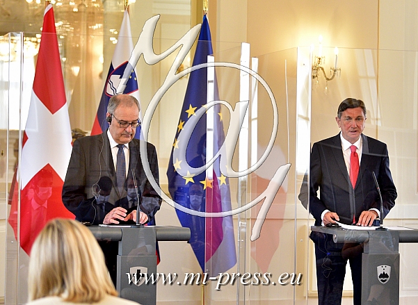 Guy PARMELIN -predsednik Svice-, Borut PAHOR -predsednik Slovenije-