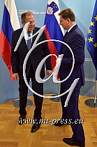 Sergej LAVROV -minister za zunanje zadeve Rusije-, Miro CERAR -minister za zunanje zadeve Slovenije-