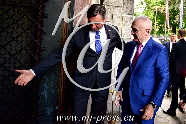 Ilir META predsednik Albanije, Borut PAHOR predsednik Slovenije