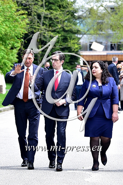 Borut PAHOR -predsednik Slovenije-, Stevo PENDAROVSKI -predsednik S. Makedonije-, Vjosa OSMANI-SADRIU -predsednica Kosova-