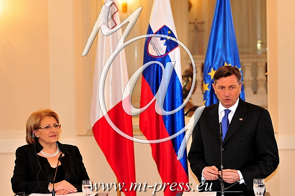 Maltese President Marie Louise Coleiro Preca in Slovenia