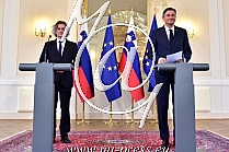 Borut PAHOR -Predsednik Slovenije-, Robert GOLOB -predsednik Gibanje Svoboda-