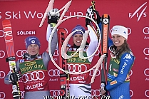 1. Viktoria REBENSBURG GER, 2. Tessa WIELEY FRA, 3. Manuela MOELGG ITA