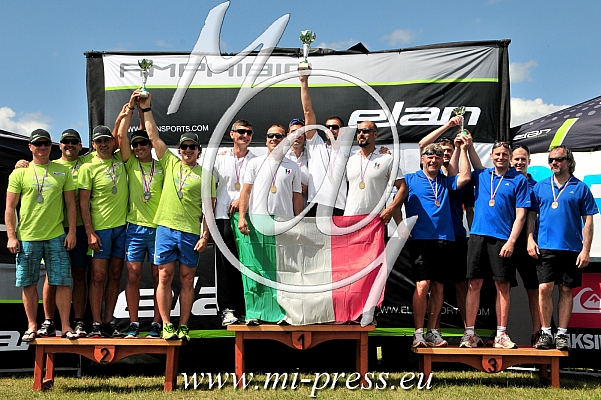 Ekipe-Teams: 1. ITALY NATIONAL TEAM, 2. ELAN SLOVENIJA, 3. CZECH MILITARY TEAM II
