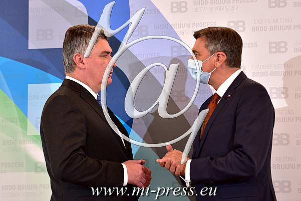 Borut PAHOR -predsednik Slovenije-, Zoran MILANOVIC -predsednik Hrvaske-