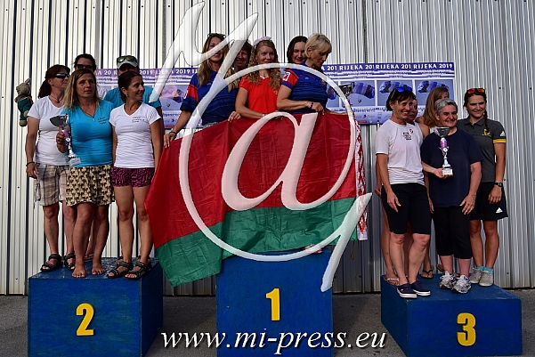 Women Team: 1. Belarus Female, 2. Czech Women Team, 3. Austria Ladies Team
