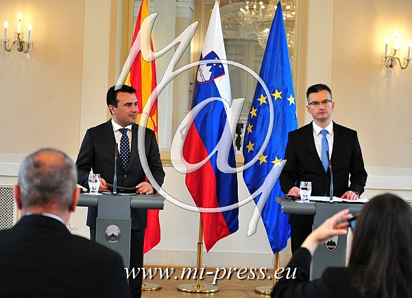 Zoran Zaev - predsednik Vlade S. Makedonije, Marjan Sarec - Predsednik Vlade Slovenije