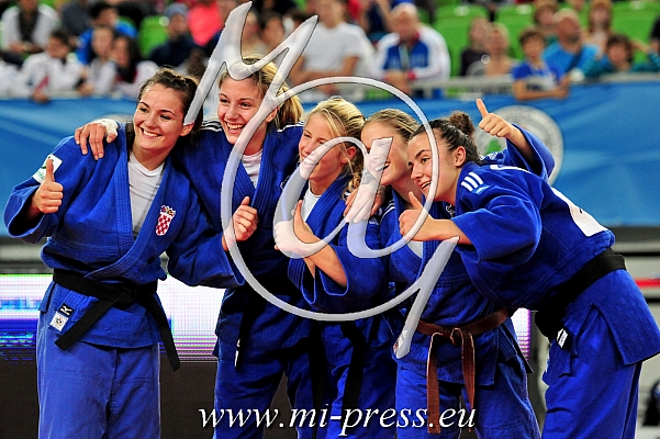 3. Women Junior team Croatia Beata GUSZAK, Tena SIKIC, Maja BLAGOJEVIC, Barbara MATIC, Brigita MATIC