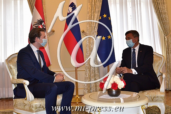 Sebastian KURZ -avstrijski kancelar-, Borut PAHOR -predsednik Slovenije-