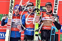 Ski Flying, 1. Daniel HUBER AUT, 2. Stefan KRAFT AUT, 3. Peter PREVC SLO
