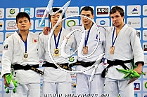 -66kg 1.Hashiguchi JPN, 2.Tateyama JPN, 3.Moreira FRA, 3.Gomboc SLO