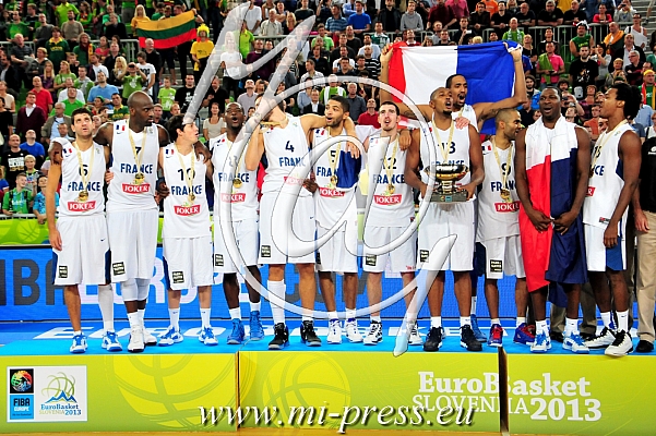 1. FRA Francija, evropski prvak, Eurobasket 2013 Champions