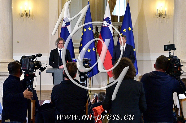 Borut PAHOR -Predsednik Slovenije-, Robert GOLOB -predsednik Gibanje Svoboda-