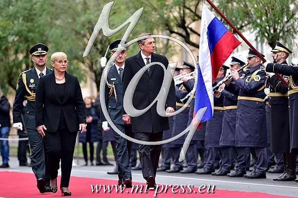 Natasa PIRC MUSAR -predsednica Slovenije-, Borut PAHOR -bivsi predsednik-