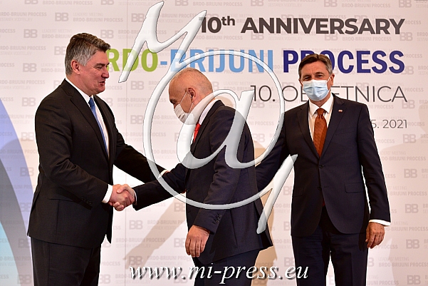 Zoran MILANOVIC -predsednik Hrvaske-, Ilir META -predsednik Albanije-, Borut PAHOR -predsednik Slovenije-