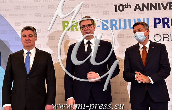 Zoran MILANOVIC -predsednik Hrvaske-, Aleksandar VUCIC -predsednik Srbije-, Borut PAHOR -predsednik Slovenije-