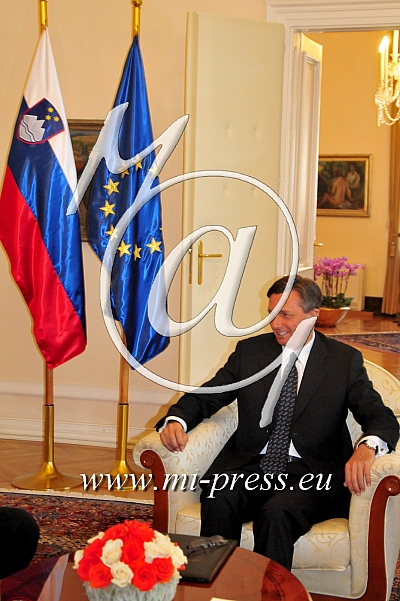 Milan BRGLEZ - President of National Assembly, Borut PAHOR -President of Slovenia