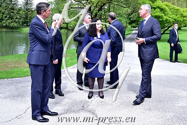 Borut PAHOR -predsednik Slovenije-, Milo DJUKANOVIC -predsednik Crne Gore-