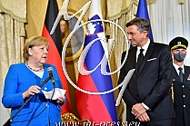 Angela MERKEL -nemska kancelarka-, Borut PAHOR -Predsednik Slovenije-