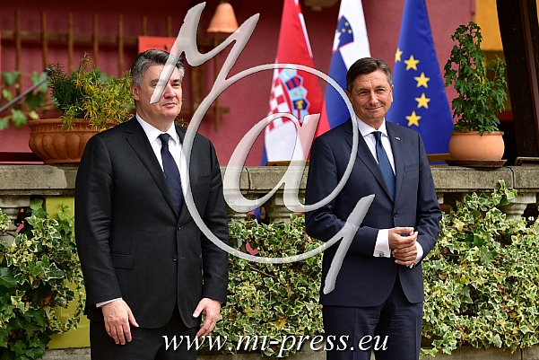 Zoran MILANOVIC -predsednik Hrvaske-, Borut PAHOR -predsednik Slovenije-