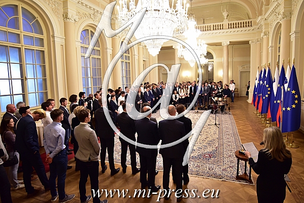 Tekmovalke in tekmovalci SZS pri predsedniku Pahorju