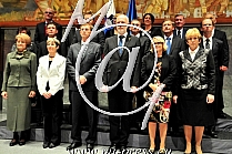 Miro CERAR -predsednik vlade RS-, Milan BRGLEZ -predsednik DZ in 12. Vlada Republike Slovenije-