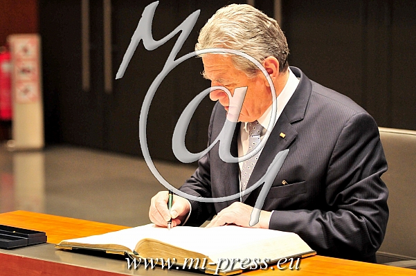 German President Joachim Gauck in Slovenia
