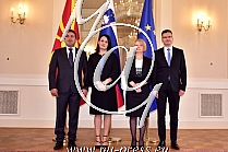 Zoran ZAEV -predsednik Vlade S. Makedonije-, Zorica ZAEV,  Marjan SAREC -predsednik Vlade Slovenije-, Barbara ISKRA SAREC