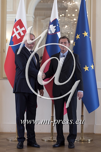 Miro CERAR predsednik vlade Slovenije, Andrej KISKA predsednik Slovaske